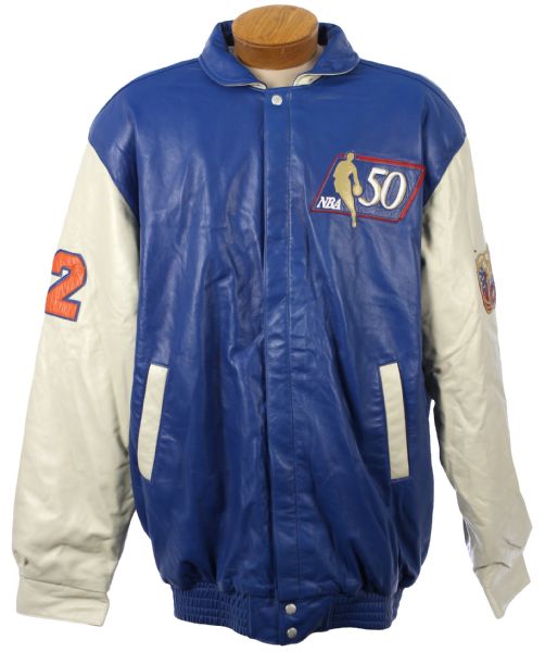 1997 Jerry Lucas New York Knicks 50 Greatest Players Prototype Jacket (MEARS LOA)
