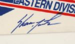 1989 Chicago Cubs National League Eastern Division Champions Full Size 30 Pennant Signed by Mark Grace Shawon Dunston (JSA)