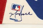 1989 Chicago Cubs National League Eastern Division Champions Full Size 30 Pennant Signed by Mark Grace Shawon Dunston (JSA)