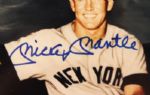 1980 Mickey Mantle New York Yankees 12 x 15 Ray Gallo Triple Crown Plaque w/ Signed 8 x 10 Photo (JSA)