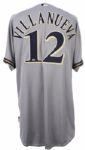 2010 Carlos Villanueva Milwaukee Brewers Game Worn Road Jersey (MEARS A10 / MLB Hologram)