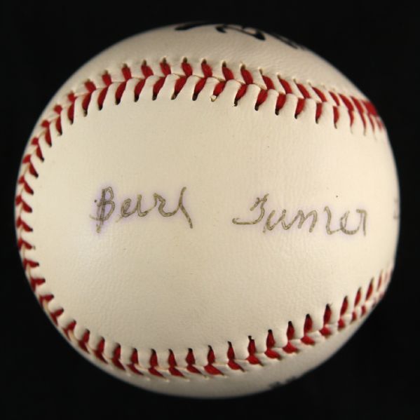 1990s Signed Burl Turner Union City Zechariah Giants Baseball (MEARS LOA)