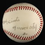 1990's Signed Burl Turner Union City Zechariah Giants Baseball (MEARS LOA)