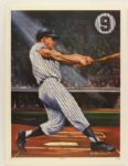 1980's-90's Mickey Mantle Roger Maris New York Yankees Lithograph Uncut Sheet Poster Collection - Lot of 6 w/ 1 Signed by Mantle (JSA)