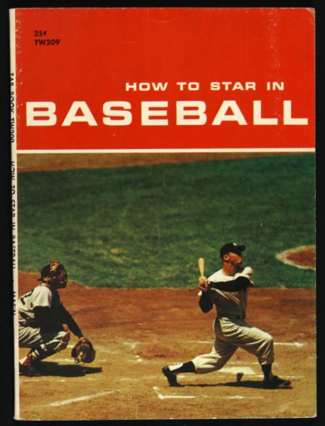 1960 How To Star In Baseball Book w/ Mickey Mantle on Cover