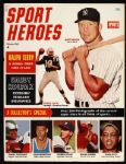 1963 Sport Heroes Magazine w/ Mickey Mantle Johnny Unitas on Cover 