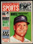 1965 Complete Sports Magazine w/ Mickey Mantle on Cover 
