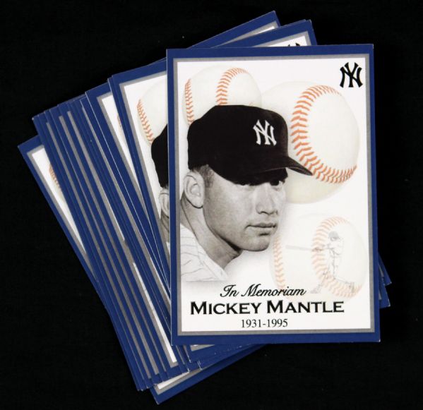 1995 Mickey Mantle In Memoriam Trading Card Collection (Lot of 19)
