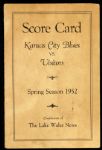 1952 New York Yankees St. Louis Browns Municipal Stadium Scored Exhibition Program