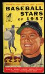 1957 Mickey Mantle New York Yankees Baseball Stars of 1957 Paperback Book