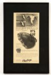 1950s Mickey Mantle Framed Rawlings Glove Advertisment (9 1/2" x 15") 
