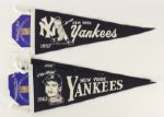 2000s Mickey Mantle New York Yankees Mitchell & Ness Pennant & Trading Card Collection - Lot of 8