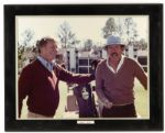1980s Framed Mickey Mantle Billy Martin Vintage Golf Photo (25" x 31") 