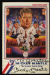 1990s circa Signed Mickey Mantle Sports Impressions "The Greatest Switch Hitter" Trading Card (JSA)