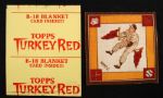 2006 Mickey Mantle Topps Turkey Red Blanket Box Topper w/ Original Wrapper New York Yankees 6" x 6"