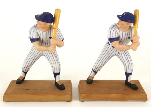 1990 Mickey Mantle New York Yankees MIB Sports Impressions Members Only Collectors Club Statue - Lot of 2