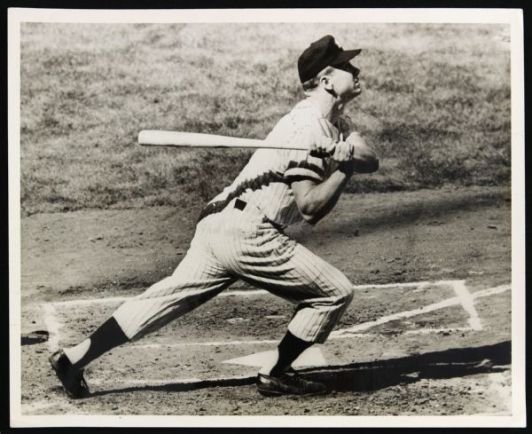 1961 Mickey Mantle United Press International Original Photo New York Yankees 8" x 10" 