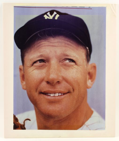 1960s Mickey Mantle New York Yankees 20" x 24" Mounted Photograph