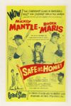 1962 Mickey Mantle Roger Maris New York Yankees 13" x 22" Safe At Home! Movie Broadside