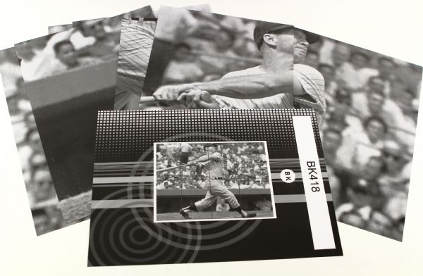1990s Mickey Mantle New York Yankees 12" x 16" Photo Collection - Lot of 8, Forms 32" x 48" Collage