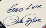 1980's Pete Rose Cincinnati Reds Signed 23 x 29 Framed Collage (JSA)