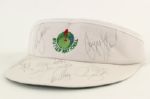 1990s Butler National Golf Visor Signed by 8 Golfers Payne Stewart Seve Ballesteros Tom Watson (JSA)
