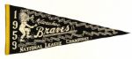 1959 Milwaukee Braves Full Size 29" National League Champions Phantom Pennant