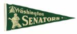 1950s Washington Senators Full Size 29" Baseball Pennant