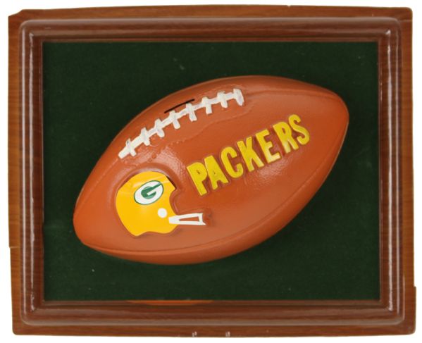 1960s Green Bay Packers Vacuum Form Football Bank by Sophisticated Images (Possible Prototype)