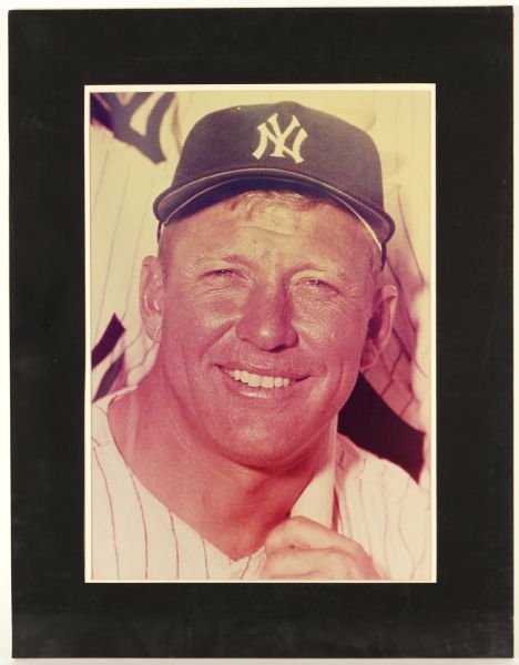 1970s Mickey Mantle New York Yankees 20" x 26" Matted Photo