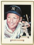 1990s Mickey Mantle New York Yankees Signed 18" x 24" Framed Lithograph (JSA) 124/300