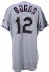 1999 Wade Boggs Tampa Bay Devil Rays Signed Game Worn Road Jersey (MEARS A10 / Boggs LOA/JSA) Final/3,000th Hit Season