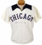 1977-78 Wilbur Wood Chicago White Sox Signed Batting Practice Jersey (MEARS LOA/JSA) Rare Softball Style