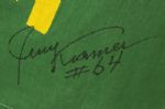 1957 Historic Green Bay Packers Autographed Welcome to the New Green Bay Stadium 32 x 48 Stadium Banner w/ 26 Signatures: Bart Starr, Tony Canadeo & More (JSA)