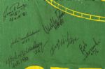 1957 Historic Green Bay Packers Autographed Welcome to the New Green Bay Stadium 32 x 48 Stadium Banner w/ 26 Signatures: Bart Starr, Tony Canadeo & More (JSA)