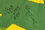 1957 Historic Green Bay Packers Autographed Welcome to the New Green Bay Stadium 32 x 48 Stadium Banner w/ 26 Signatures: Bart Starr, Tony Canadeo & More (JSA)
