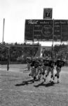 1957 Historic Green Bay Packers Autographed Welcome to the New Green Bay Stadium 32 x 48 Stadium Banner w/ 26 Signatures: Bart Starr, Tony Canadeo & More (JSA)