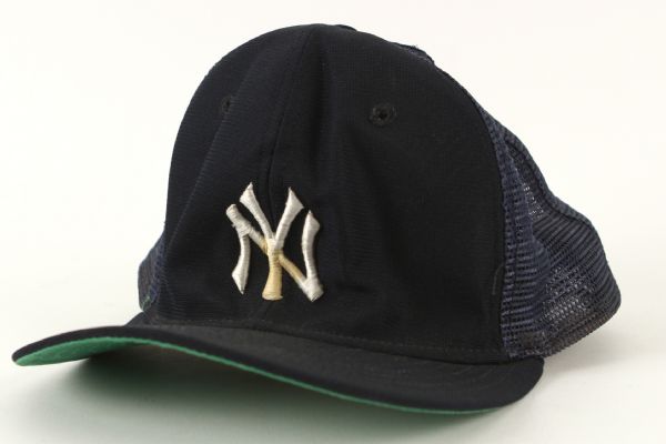 1980s circa Mickey Mantle New York Yankees Old Timers Game Worn Cap From Guernseys Mickey Mantle Auction (MEARS and Guernsey LOAs)