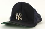 1980s circa Mickey Mantle New York Yankees Old Timers Game Worn Cap From Guernseys Mickey Mantle Auction (MEARS and Guernsey LOAs)