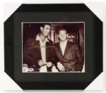 1990s Ted Williams Boston Red Sox Signed 13" x 15" Framed Photo w/ Mickey Mantle (PSA/DNA) 523/1000