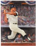 2004 Mickey Mantle New York Yankees 24" x 32" Robert Stephen Simon Artist Proof 7/50