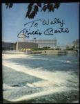 1986 Mickey Mantle New York Yankees Signed Plate & Collectible Exposition Program (JSA)