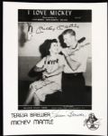 1980s Mickey Mantle Teresa Brewer Signed "I Love Mickey" 8" x 10" Red Baron Promotional Flat (PSA/DNA)