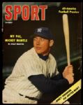 1956 Mickey Mantle New York Yankees Sport Magazine