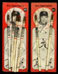 1950s Mickey Mantle New York Yankees Pencil Collection - Lot of 7 w/ 2 Cards