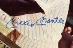 1980's Signed Mickey Mantle New York Yankees Hanging Wall Display 11 x 13 (JSA)