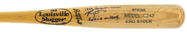 1998 Ricky Williams Heisman Winner Batavia Muckdogs Signed Game Used Louisville Slugger Professional Model Bat (MEARS LOA)
