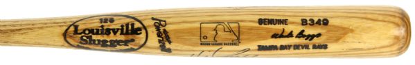 1999 Wade Boggs Tampa Bay Devil Rays Signed Louisville Slugger Professional Model Game Used Bat (MEARS LOA/JSA Full Letter) 3,000th Hit/Final Season