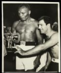 1952-53 Rocky Marciano Jersey Joe Walcott Original 6" x 7" Photo