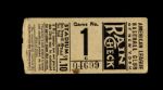 1930s New York Yankees Yankee Stadium Opening Day Ticket Stub